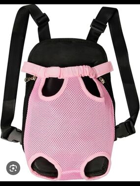 Pink Mesh Front Pet Carrier Backpack